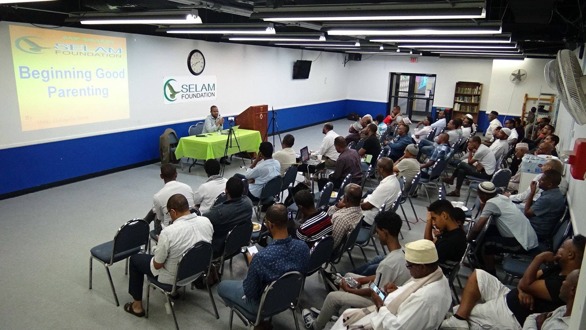 Community members attending a family and parenting program at Selam Foundation